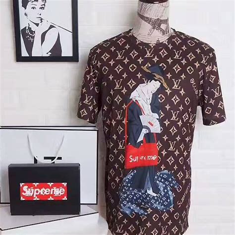 louis vuitton supreme tshirt geisha